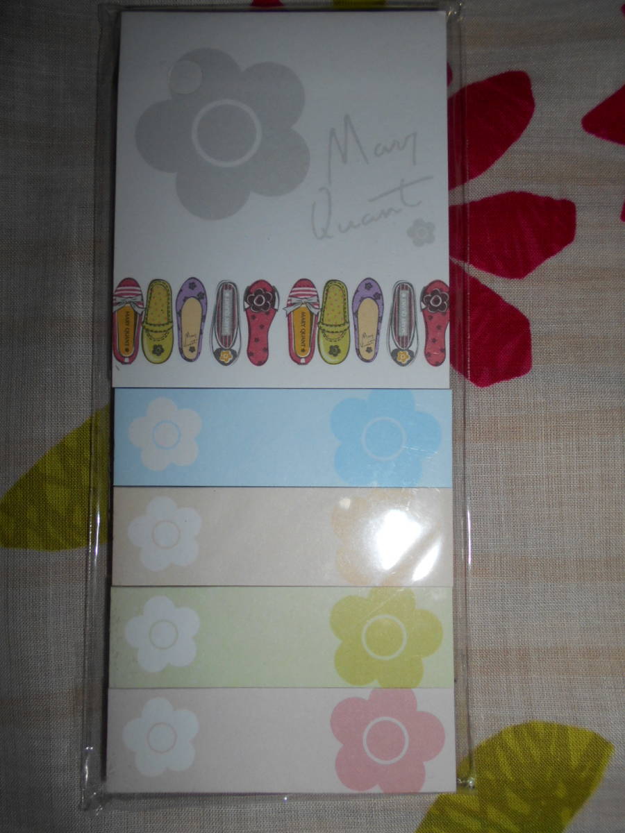 ★新品・未使用品・未開封　マリークワント　MARY QUANT　スティッキー　メモ　付箋　ふせん　フセン　メモ帳　タックメモ★