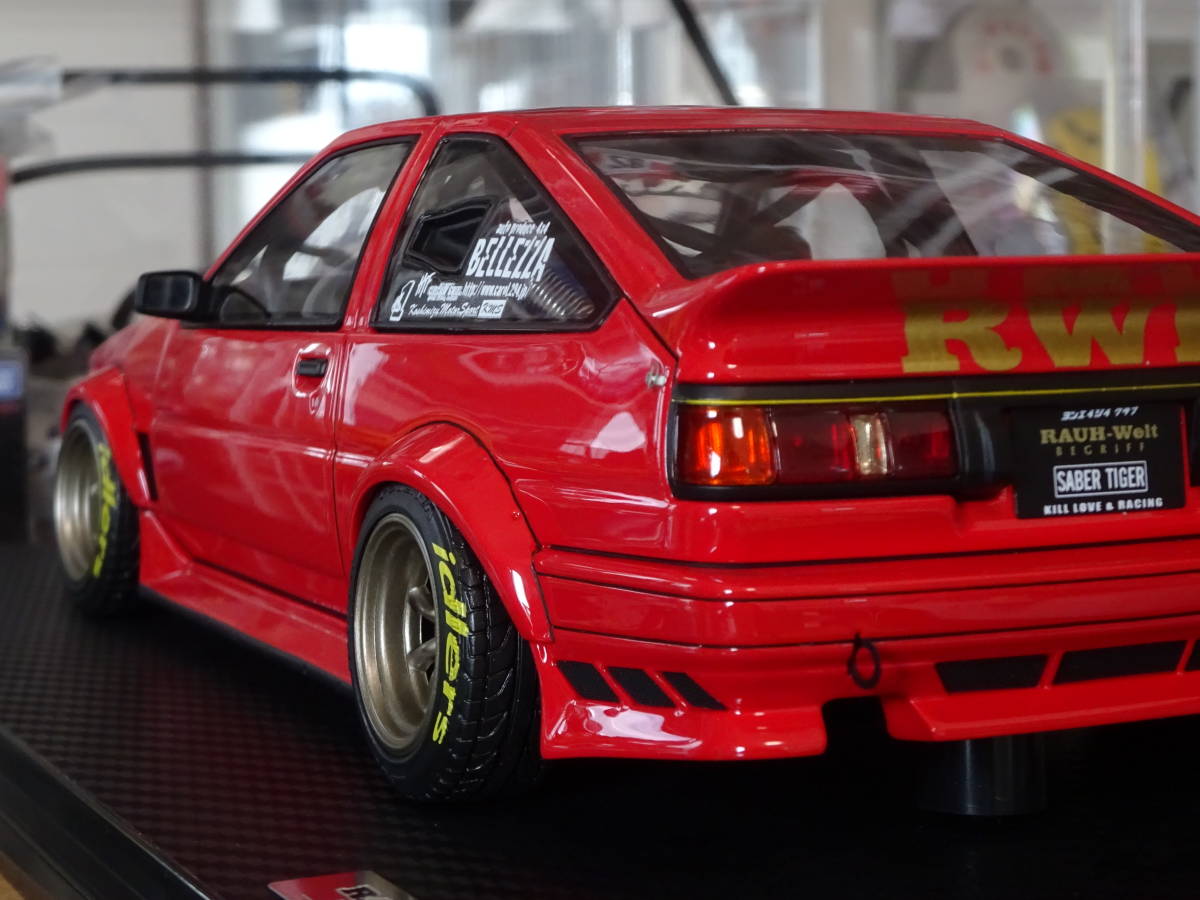 バーゲンで ☆IG2611☆1/18 RWB AE86 Red☆トヨタ レビン☆AE86