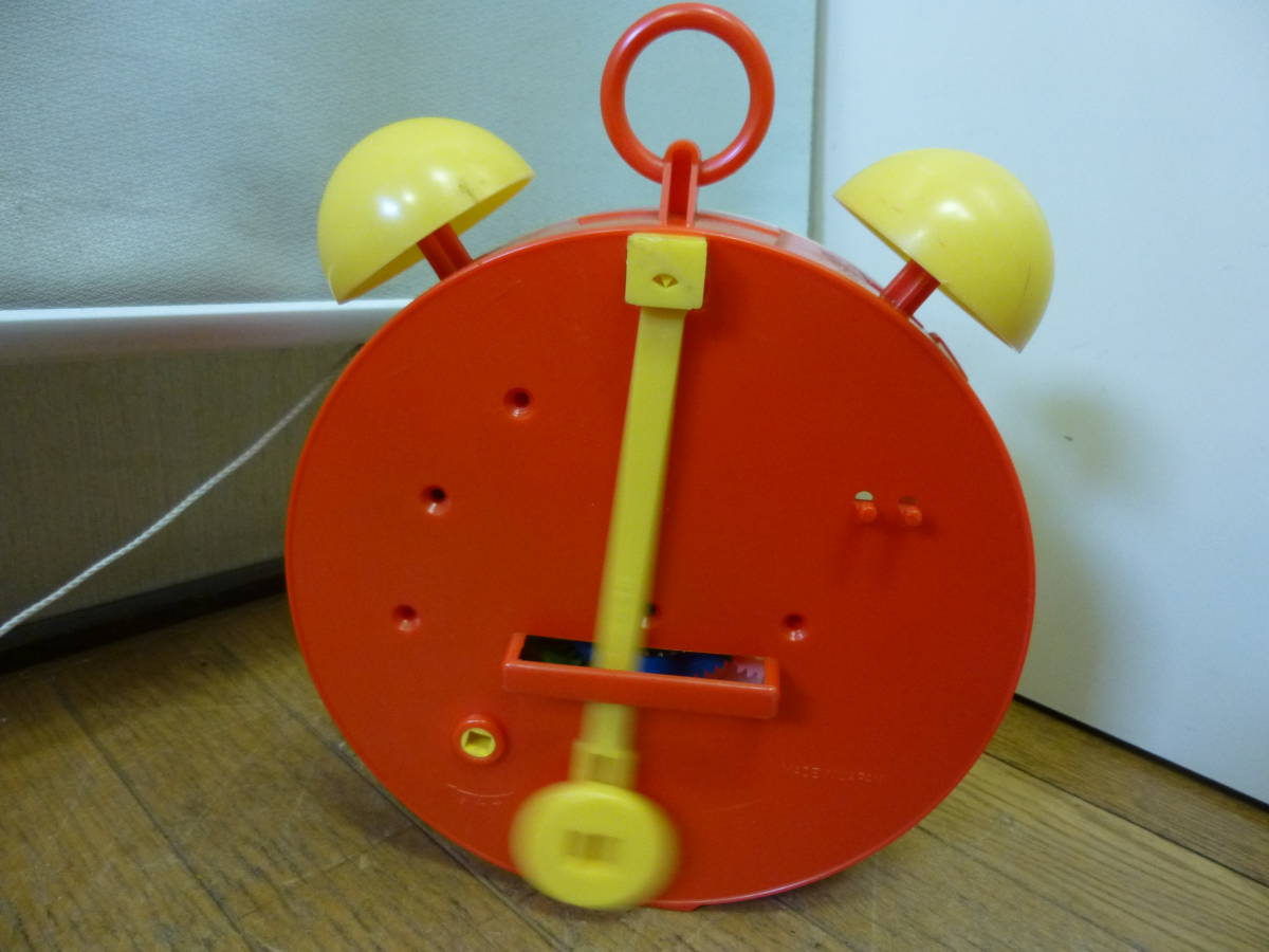 @昭和レトロ 当時物 ディズニー ミッキーマウス チクタク時計 チックタック時計 ゼンマイ式　おもちゃ 玩具 時計のお勉強_画像6