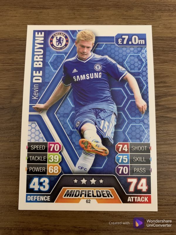 2013-14/Topps PL/Kevin de Bruyne/Deviline/RC/Robie/Chelsea Man C