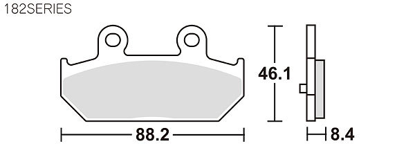 キタコ KITACO SBSブレーキパッド 182MS 777-0182022_画像2