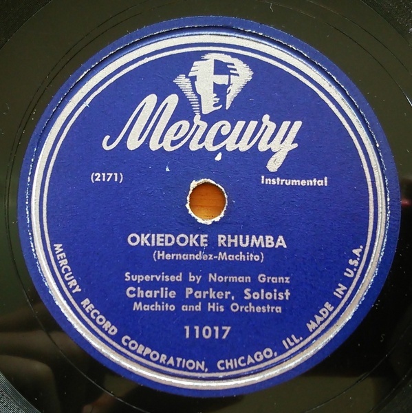 [ запись ]78rpm SP запись Charlie Parker with Machito Mercury 11017 Charlie * Parker Jazz Jazz латиноамериканский редкость оригинал запись 