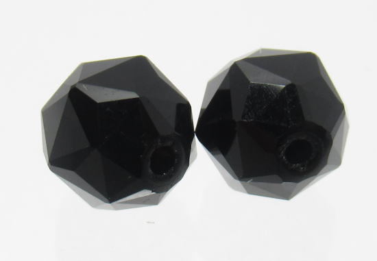 (値下げ価格)NO.8 モリオンスターカット(黒水晶)8mm(2粒入り)＜魔除け・癒し＞キラキラカット 仕分け済み天然石現品_画像2