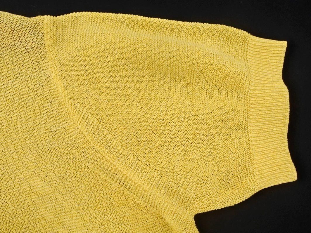  cat pohs OK BEAMS LIGHTS Beams laitsu knitted sweater size38/ yellow #* * dha2 lady's 