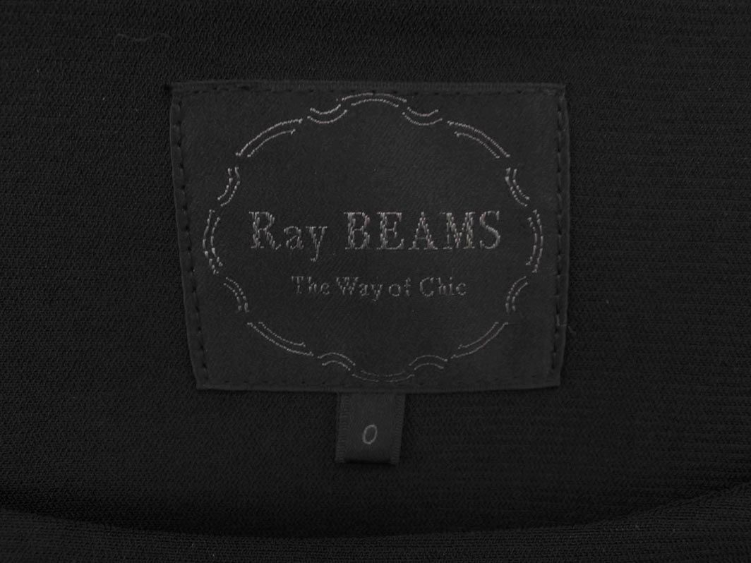 Ray BEAMS レイビームス スリーブカット フェイクレイヤード ワンピース 黒 ■◆ ☆ dha2 レディースの画像8