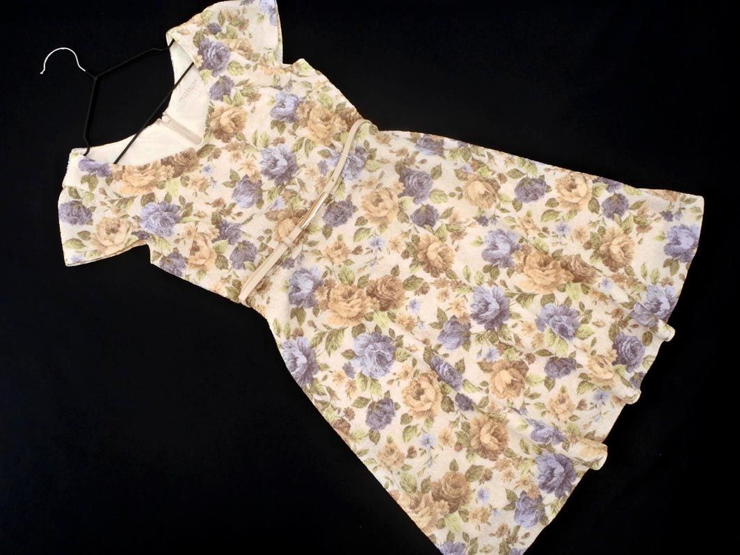 PROPORTION Proportion Body Dressing belt attaching floral print A line One-piece size1/ eggshell white #* * dha2 lady's 