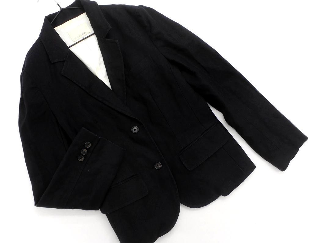 Spick & Span Spick & Span linen. tailored jacket size38/ чёрный #* * dha3 женский 