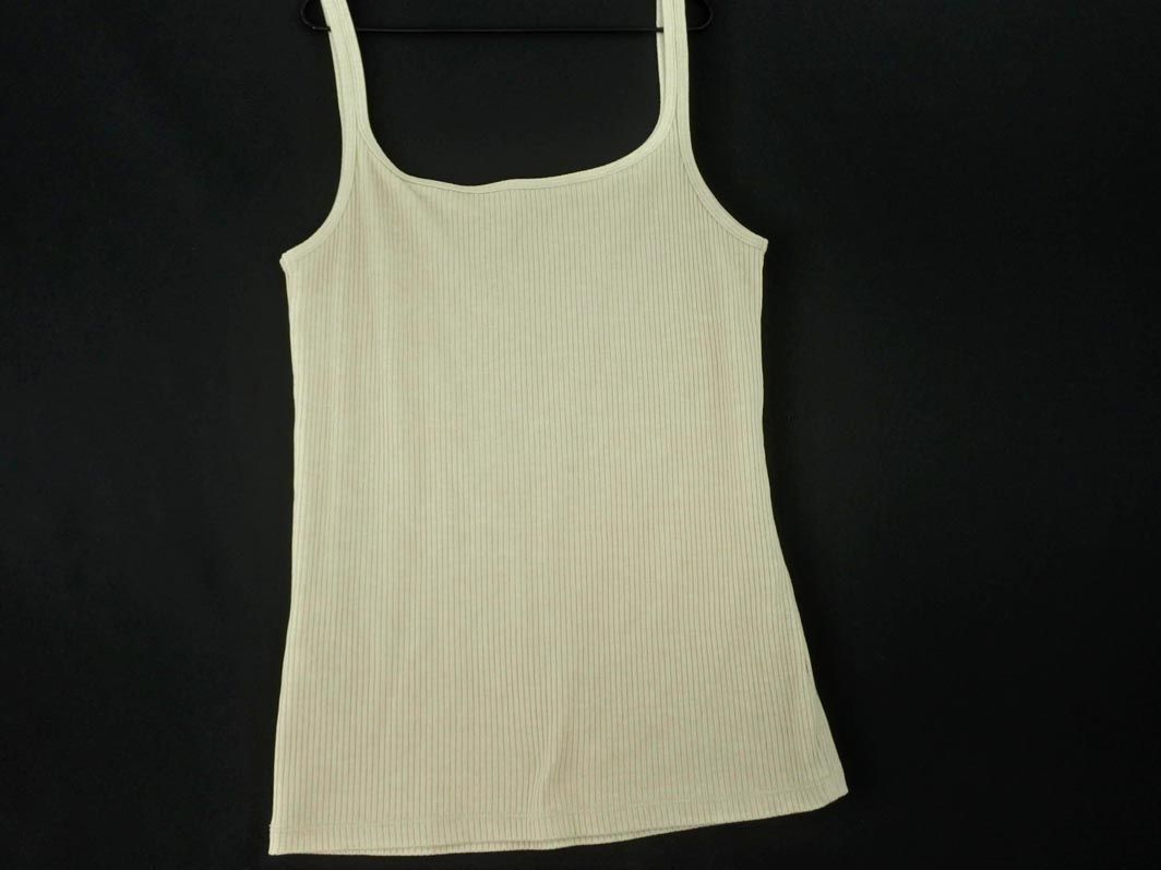  cat pohs OK AZUL BY MOUSSY azur bai Moussy rib tank top sizeS-M/ beige #* * dha9 lady's 