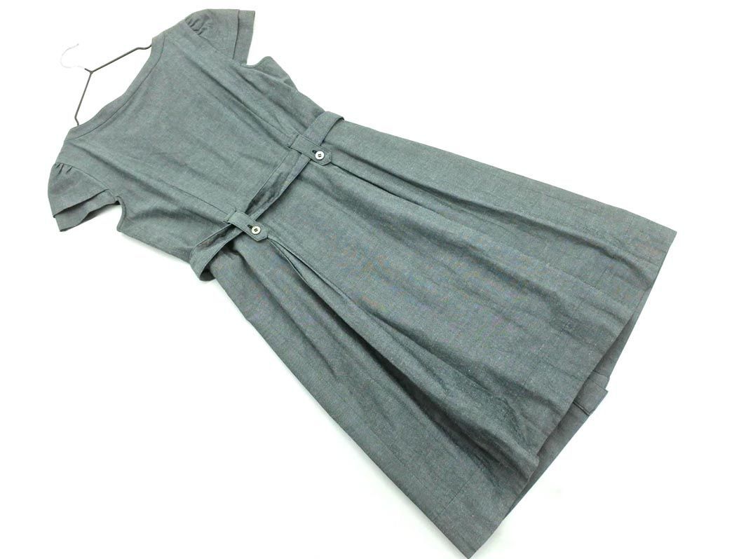  cat pohs OK ROPE Rope linen. waist ribbon A line One-piece size7/ gray #* * dhb6 lady's 