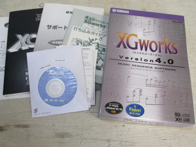  Yamaha XGworks 4.0 WIN 98/95 SOL WIN XP 2 point music creation strike . included si- ticket s soft 