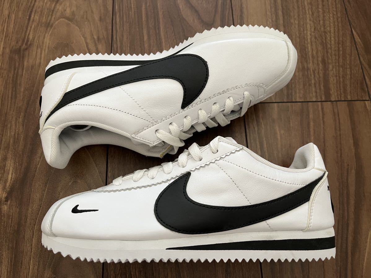 新品 未使用 ナイキ クラシック コルテッツ プレミアム 24cm マルチ スゥッシュ NIKE CLASSIC CORTEZ PREMIUM レザー ホワイト ブラック_画像2