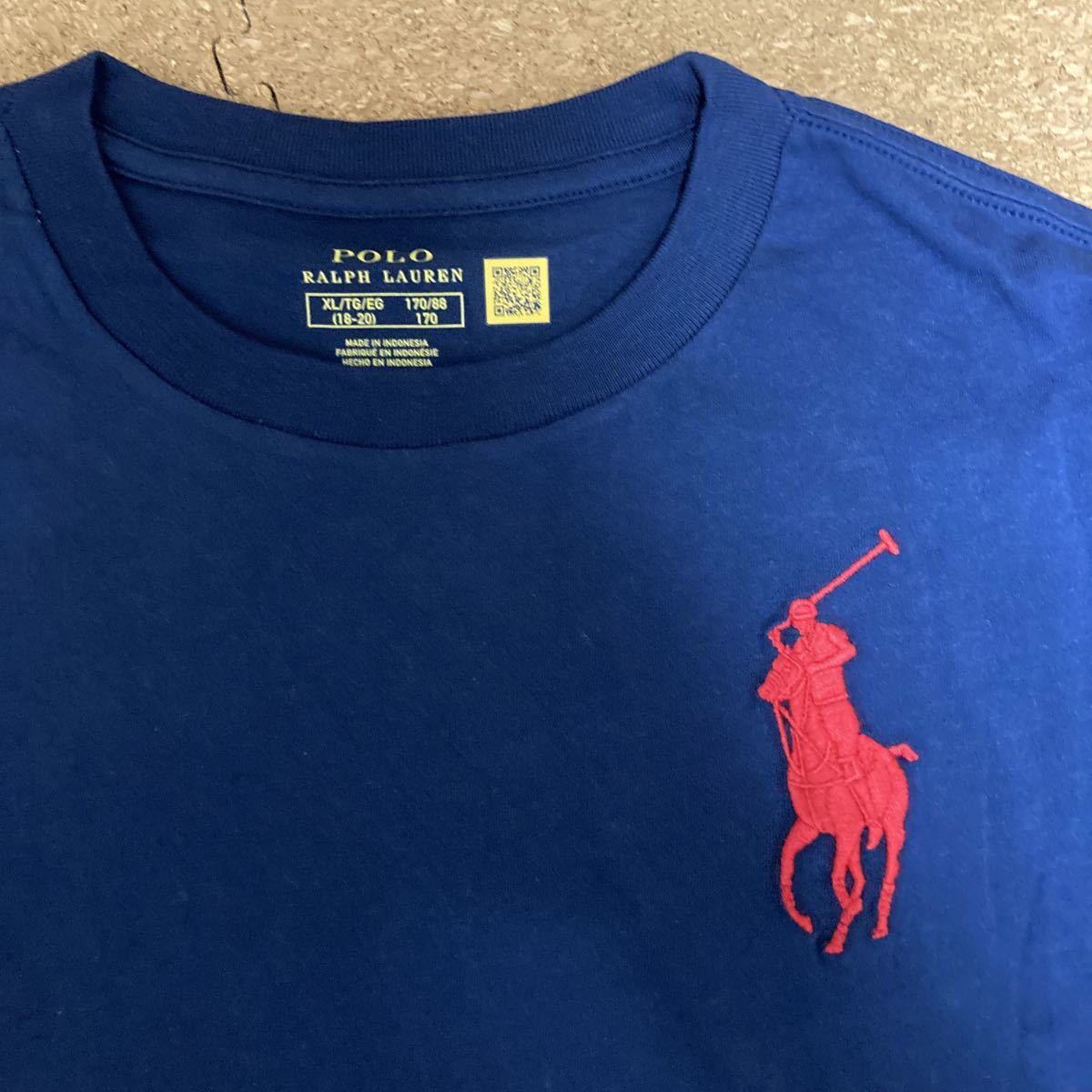  Polo Ralph Lauren * большой po колено короткий рукав футболка *M размер соответствует Junior XL 170 см размер * с биркой * включая доставку 