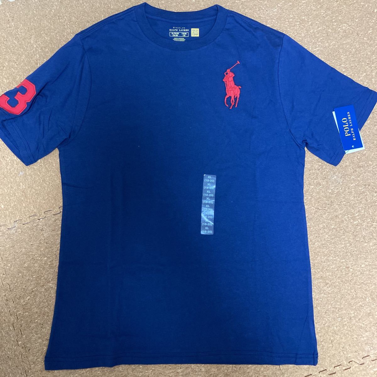  Polo Ralph Lauren * большой po колено короткий рукав футболка *M размер соответствует Junior XL 170 см размер * с биркой * включая доставку 