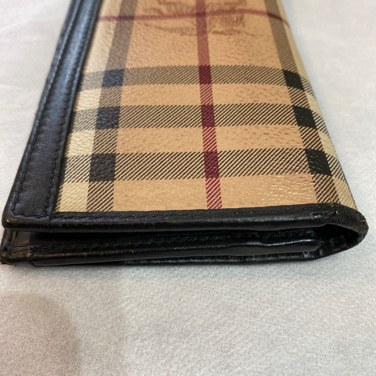 極美品　定番　人気　BURBERRY バーバリー　長財布　ノバチェック　シャドーホース