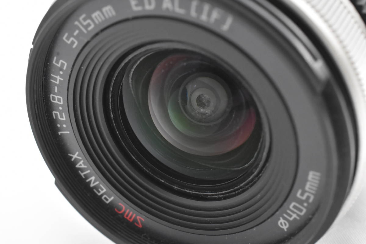 PENTAX ペンタックス Q10 シルバーボディ デジタルカメラ + SMC PENTAX 5-15mm F2.8-4.5 ED AL + 15-45mm F2.8 ED (t4170)_画像8