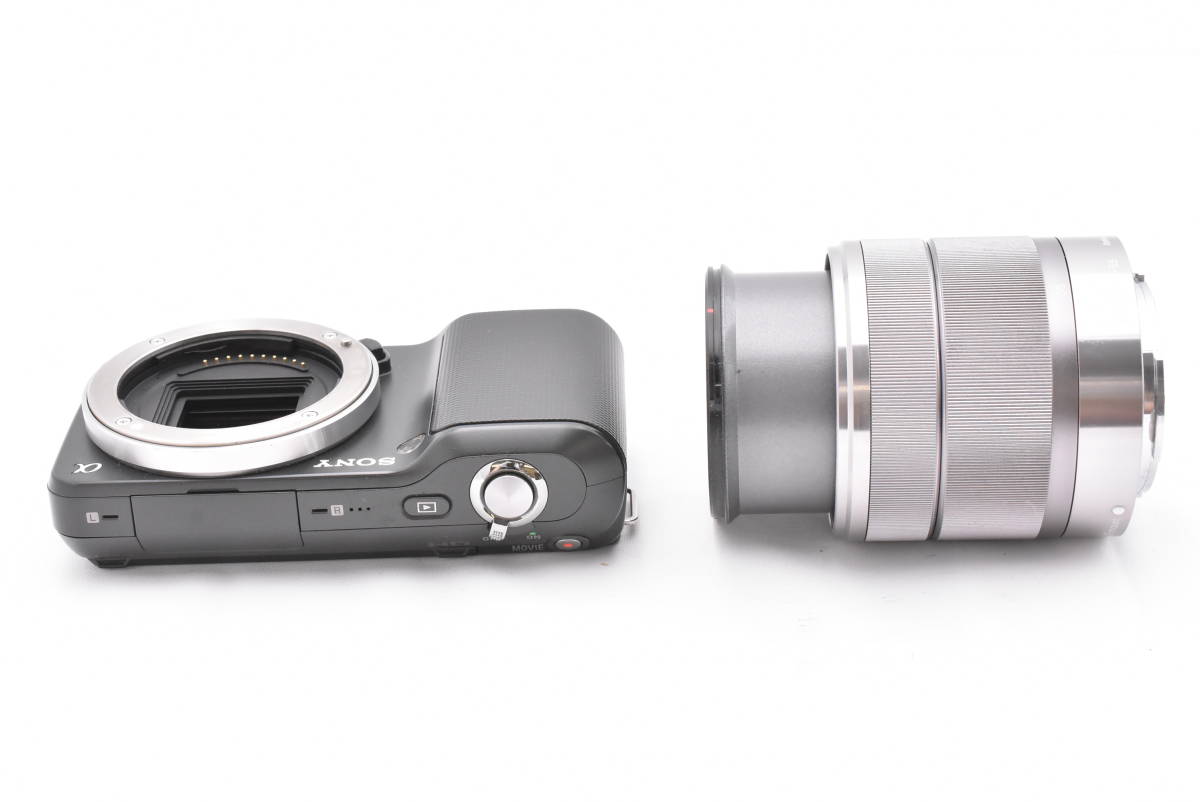 Sony ソニー α NEX-3 ブラックボディ ミラーレス一眼 デジタルカメラ + E 18-55mm F/3.5-5.6 レンズ (t4191)_画像4