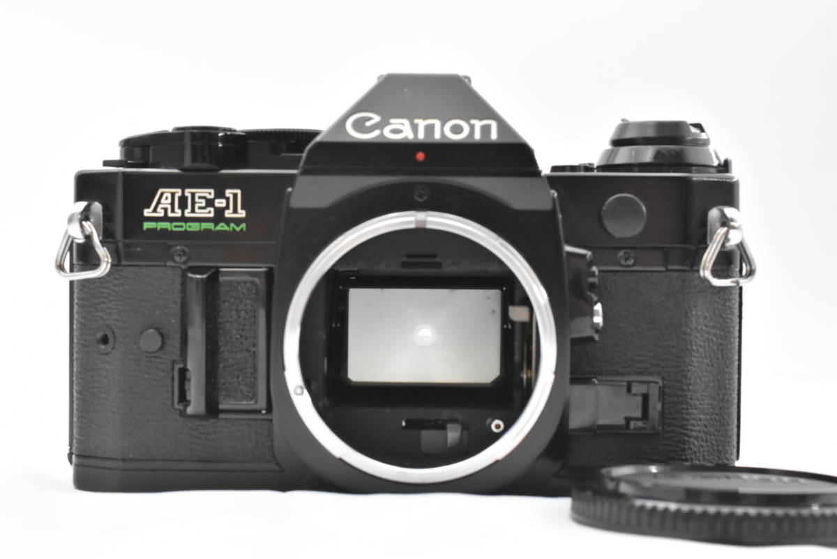 【動作未確認】 Canon キヤノン AE-1 PROGRAM ブラックボディ フィルムカメラ マニュアルフォーカス (t4323)