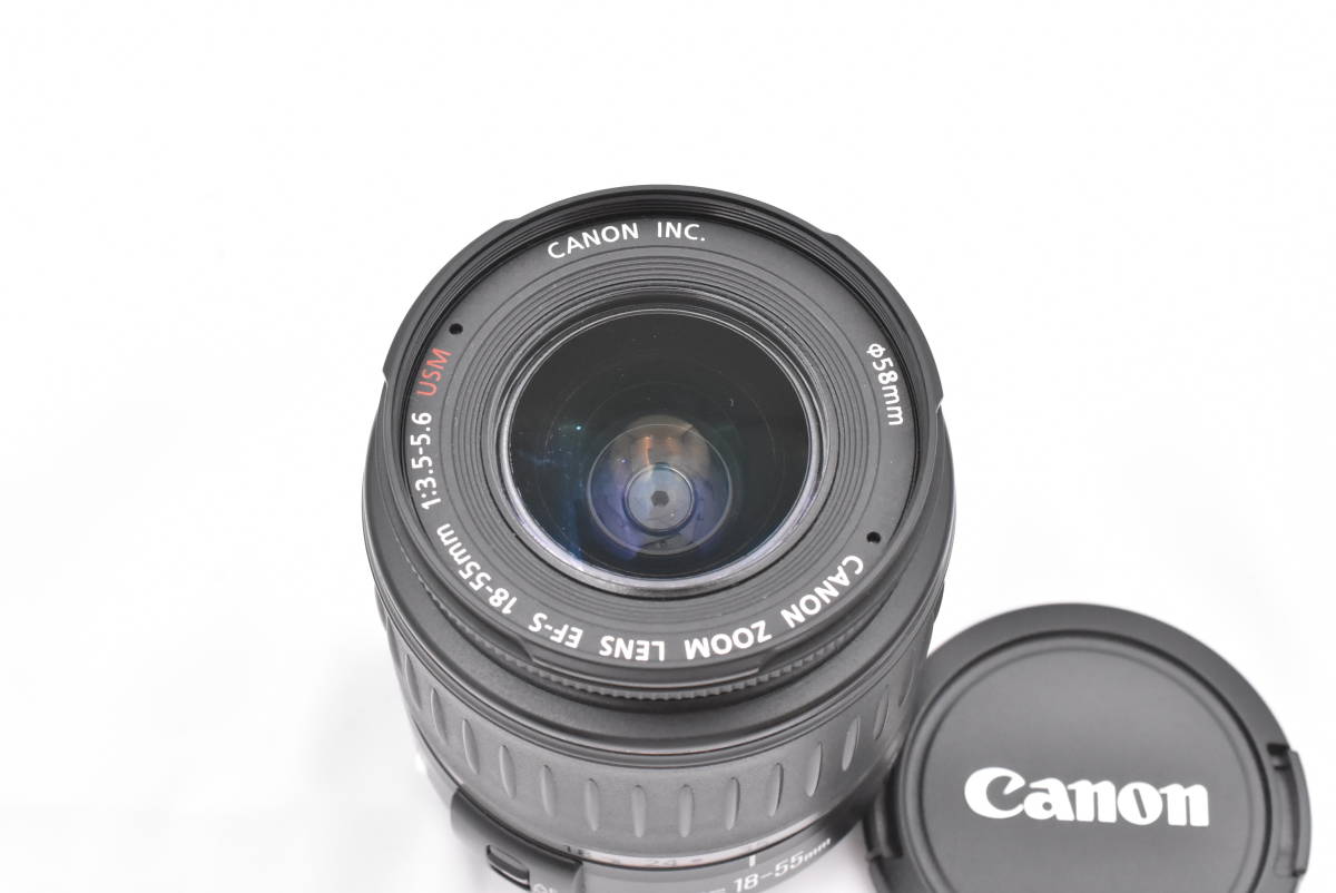 【動作未確認】 Canon キヤノン EF-S 18-55mm F/3.5-5.6 USM オートフォーカス レンズ (t4329)_画像9