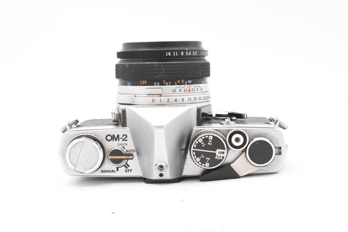 【ボディ動作未確認ジャンク】オリンパス OLYMPUS OM-2 一眼レフ フィルムカメラ ボディ + G.ZUIKO AUTO-W 35mm F2.8 レンズ (t3675)の画像7