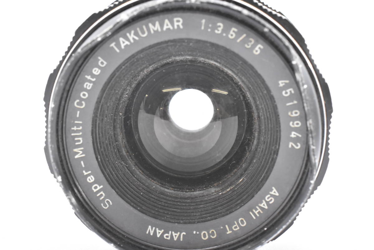 【動作未確認】 PENTAX ペンタックス SMC TAKUMAR 35mm F/3.5 マニュアルフォーカス レンズ (t3493)_画像6