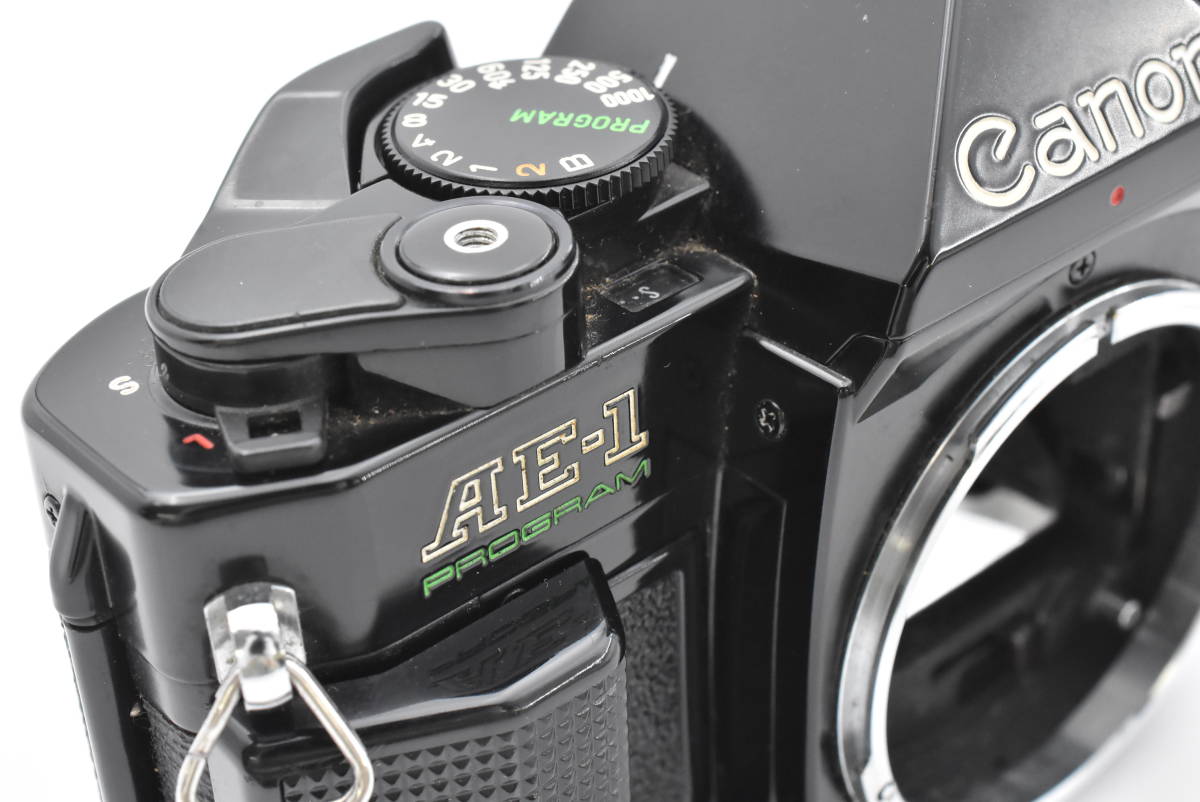 【動作未確認】 Canon キヤノン AE-1 PROGRAM ブラックボディ フィルムカメラ (t3666)_画像10