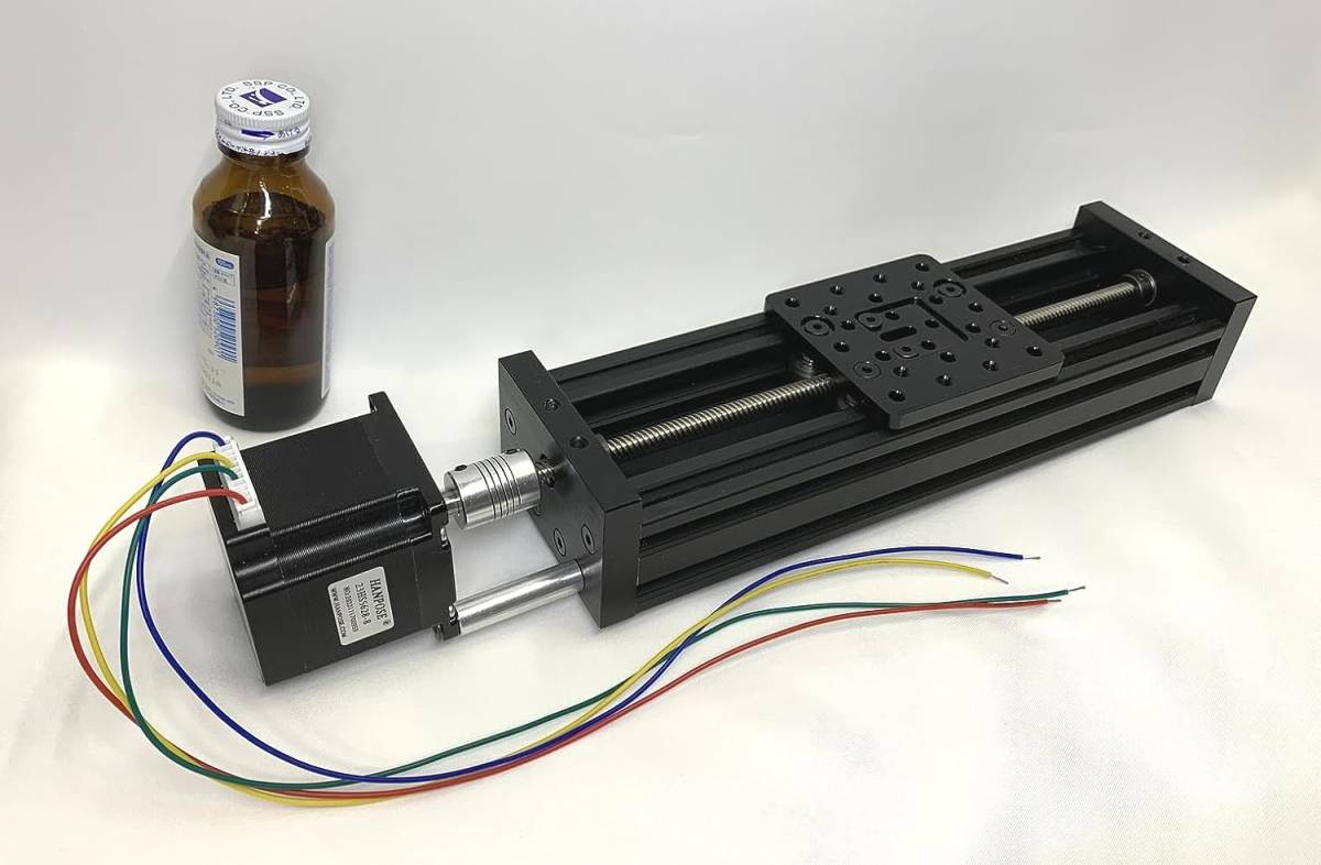 CNC Z-axis リニアガイド スライドテーブル（ストローク250ｍｍ）ステッピング・モーター付属　CTG-340002_画像3