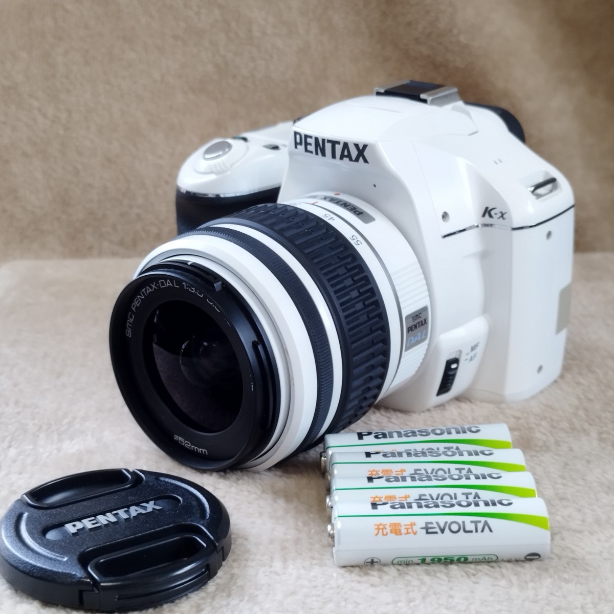 総合福袋 Pentax シャッター回数1008 EVOLTA充電池4本付き 18-55レンズ