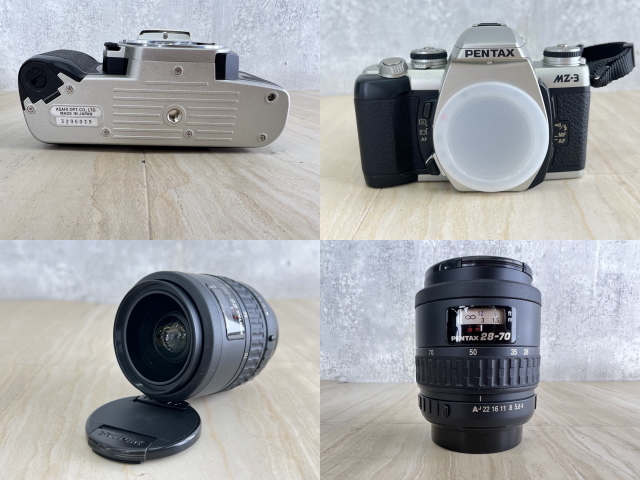  пленочный фотоаппарат [ б/у ] PENTAX 35mm однообъективный зеркальный камера корпус MZ-3 линзы SMC PENTAX-FA 1:4 28-70mm камера задний имеется текущее состояние товар / 7629