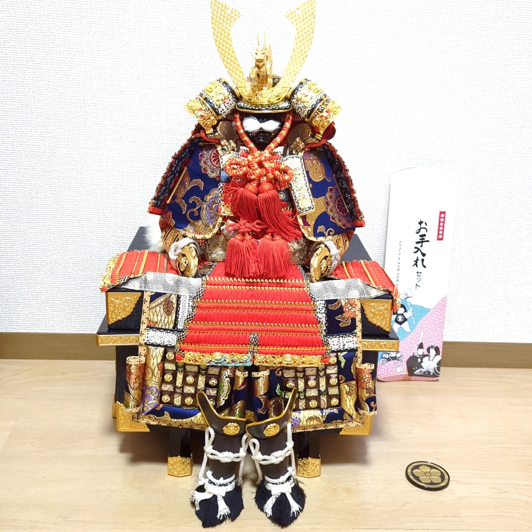 ☆美品☆ 全長約60cm 甲冑8号サイズ忠保カブト武具端午の節句五月人形