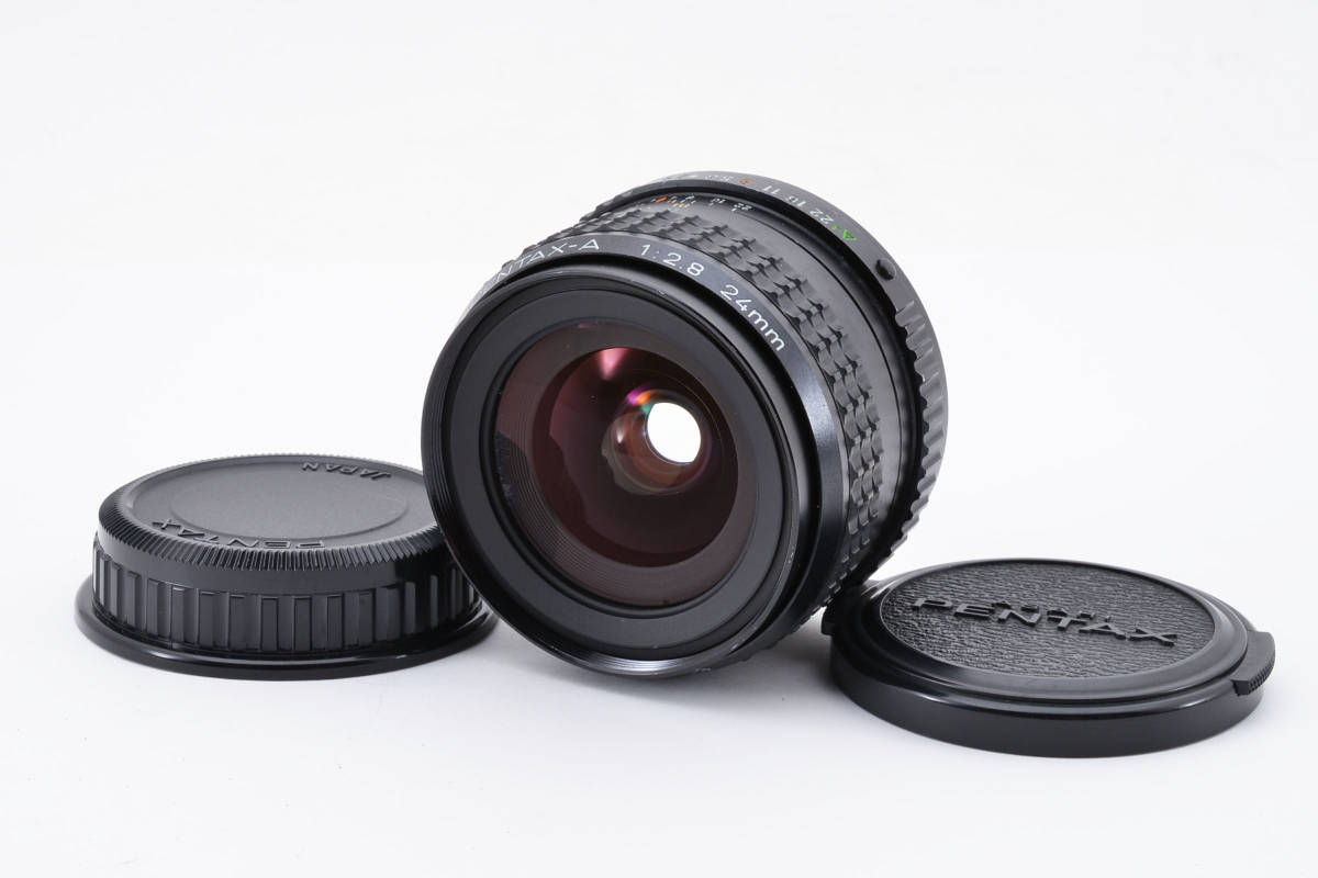 【並品】ペンタックス SMC PENTAX A 24mm F/2.8 Wide Angle Prime MF Lens K Mount マニュアルフォーカス 8197