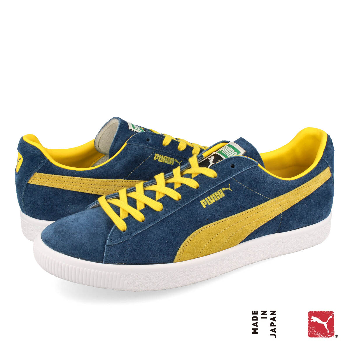 新品 PUMA SUEDE VTG MIJ 青黄 29cm US11 日本製 MADE IN JAPAN プーマ スエード ヴィンテージ #387221-02 クライド CLYDEの画像1