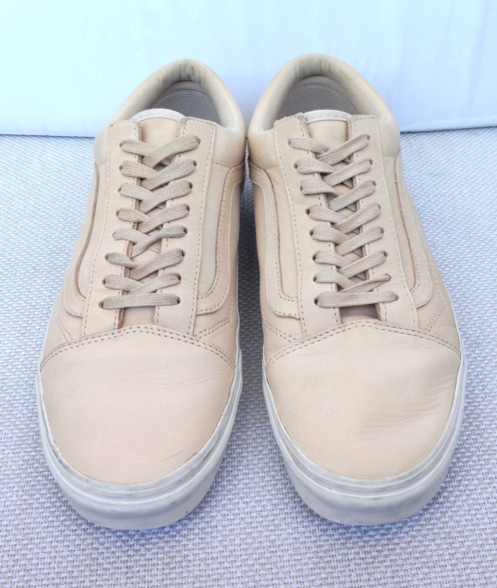 ★美品★ VANS PREMIUM LEATHER PACK “VEGGIE TAN“ OLDSKOOL DX バンズ スニーカー ヌメ革 オールドスクール 28cm_画像2