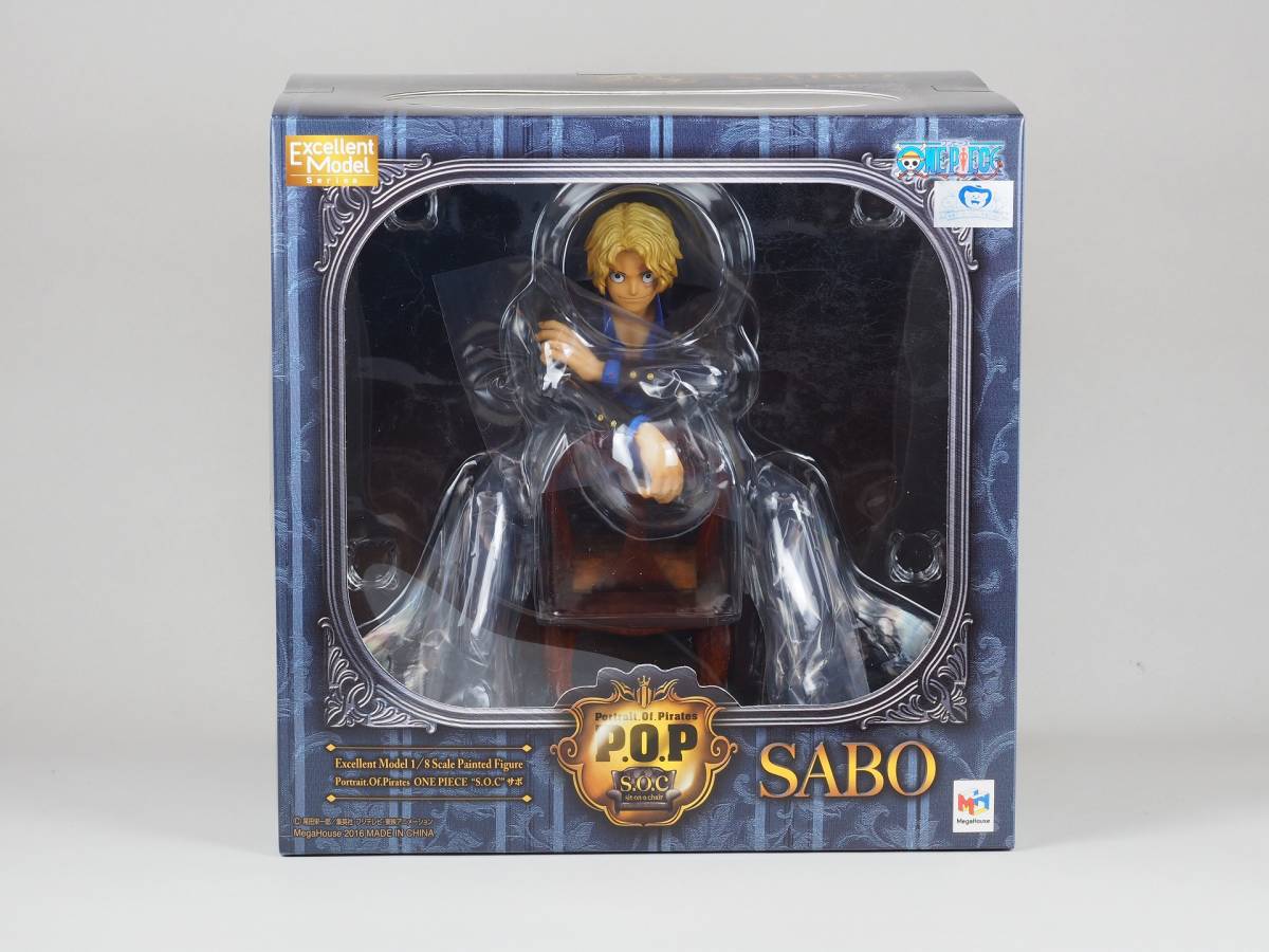 新文章未開封正版文章Megahouse肖像海盜S.O.C SABO POP SOC Sabo項目No.1608-01 原文:新品未開封 正規品 メガハウス Portrait Of Pirates S.O.C SABO POP SOC サボ　Item No.1608-01