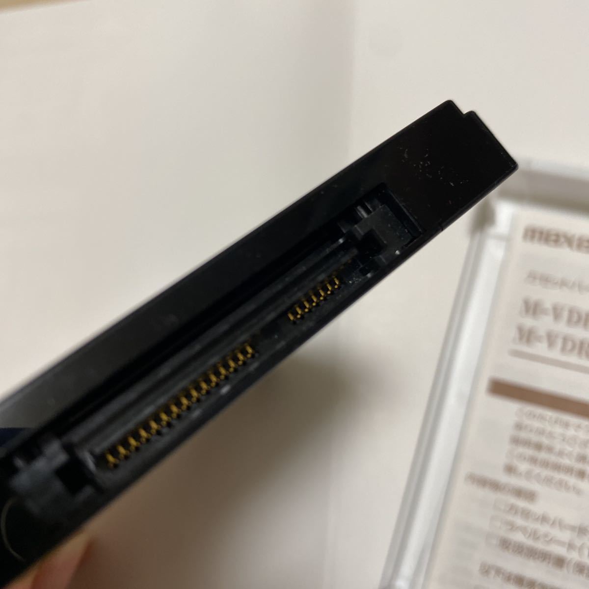 z576*maxell マクセル iVDR-S　カセットHDD ハードディスク　ブラック　1TB　HDD　動作品_画像4