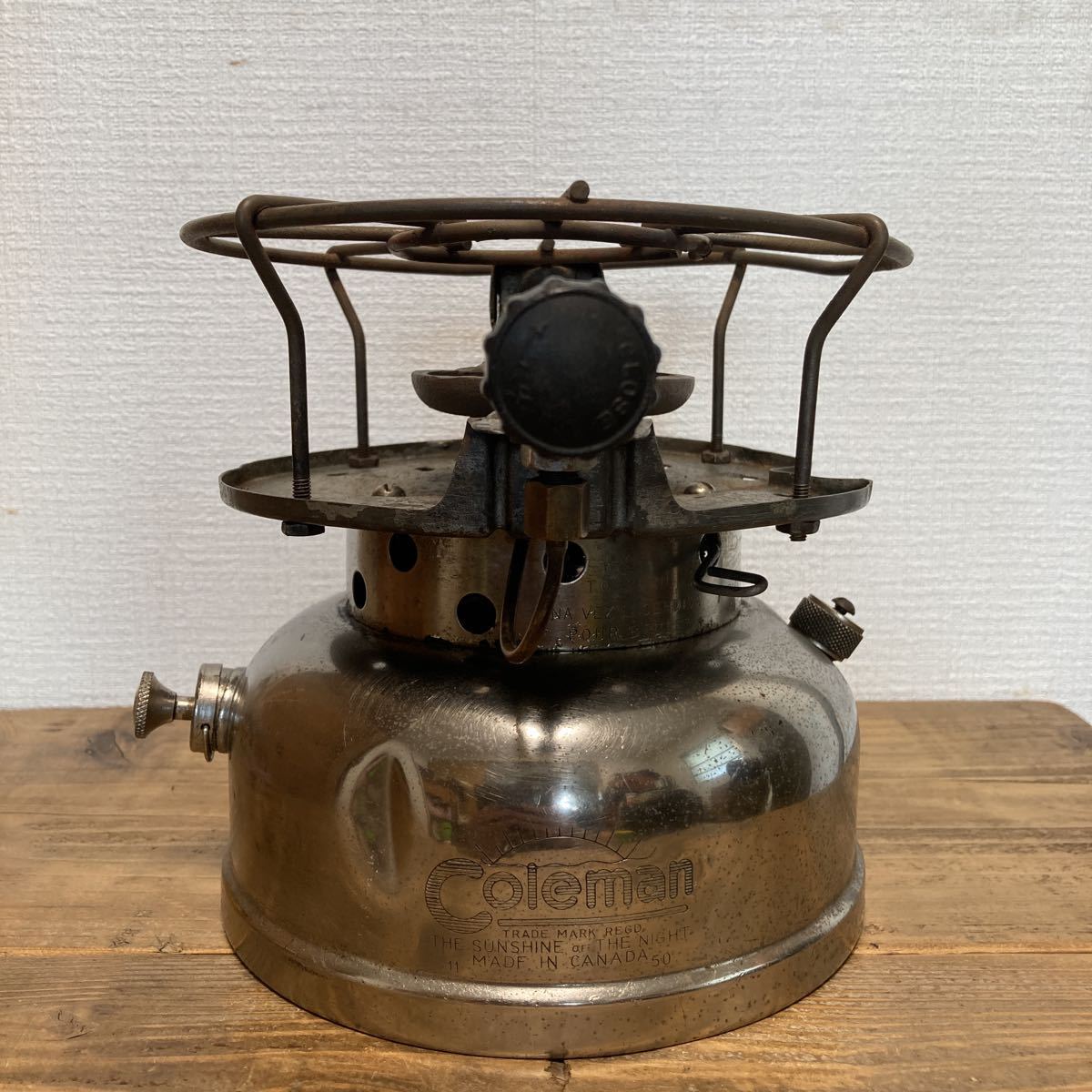 コールマン シングルバーナー スピードマスター 500 カナダ 1950年11月製造 coleman burner canada ビンテージ キャンプ 点火確認済