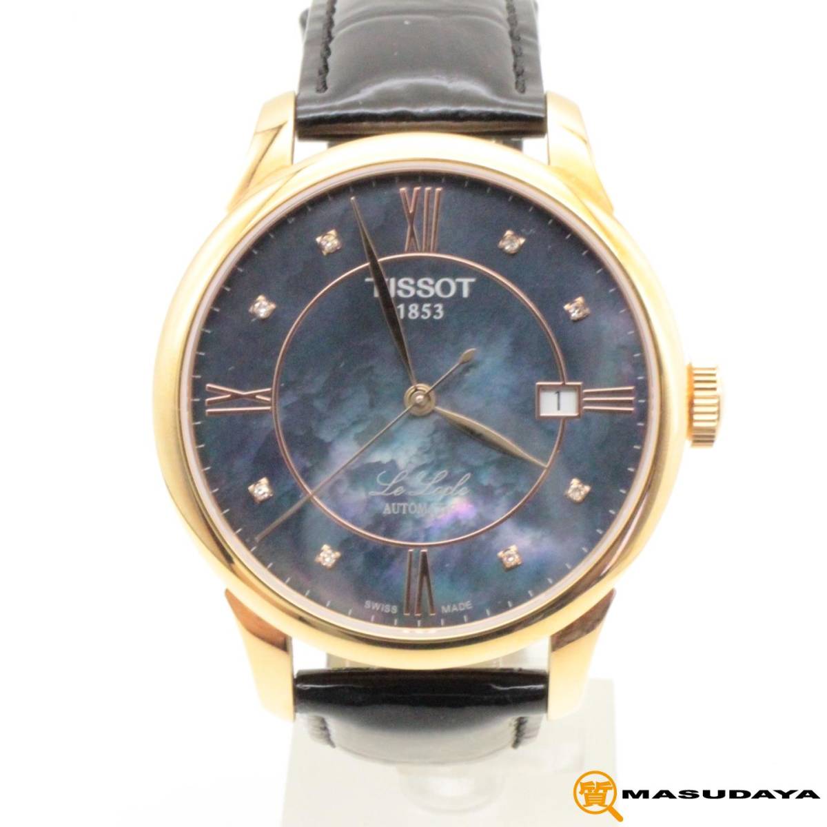 ◆◇【美品】TISSOT ティソ ル ロックル 8P ダイヤモンド ブラックシェル文字盤◇◆_画像1