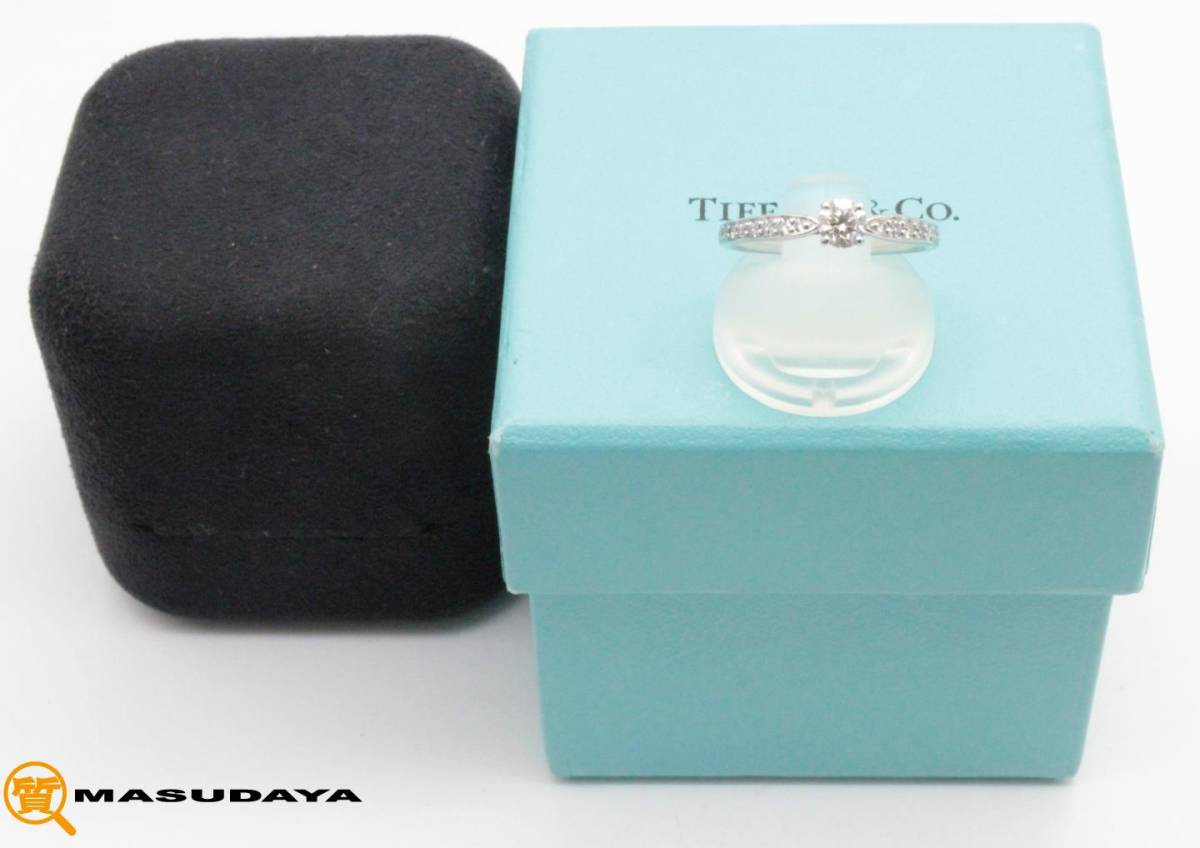 ◆◇【美品】Tiffany & Co. ティファニー ハーモニー ソリティア ダイヤモンド リング PT950◇◆