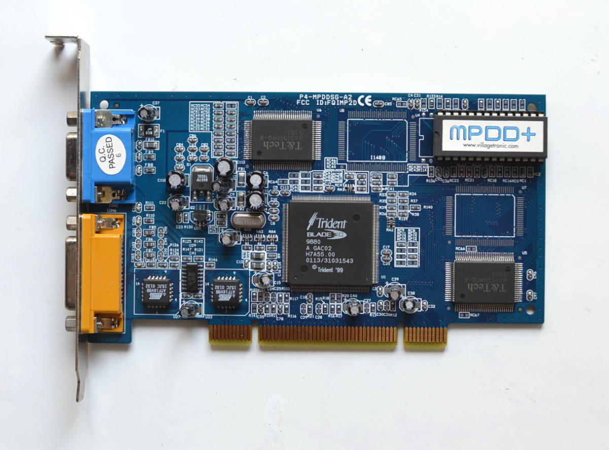 稀少！Village Tronic MPDD+ P4-MPDDSG-A2 16MB PCI Graphics Card MacOS9/OSX