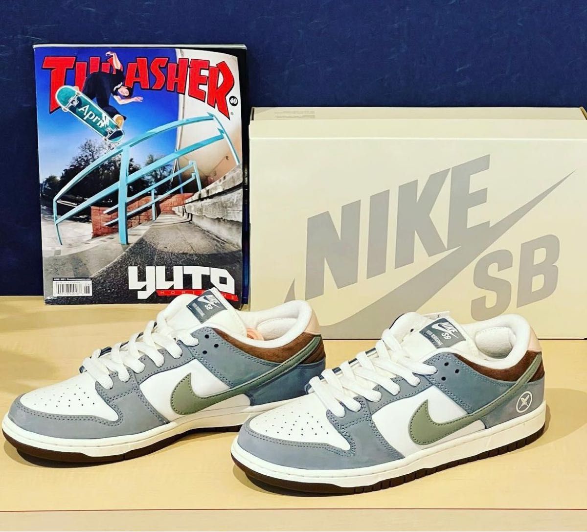 堀米雄斗 Nike SB Dunk Low Pro QS Wolf Grey 27cm