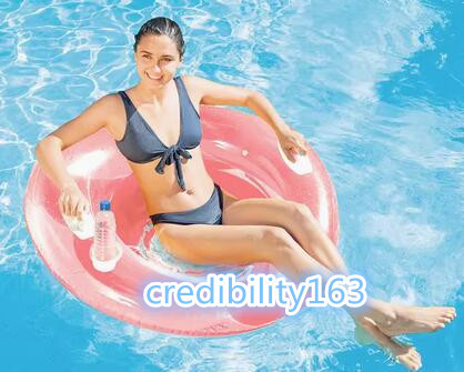 浮き輪 うき具 大人用 子供用 フロート 人気 かわいい 家族 海 プール ビーチグッズ 遊具 空気入れ1個 ピンク椅子 直径1.19m_画像1