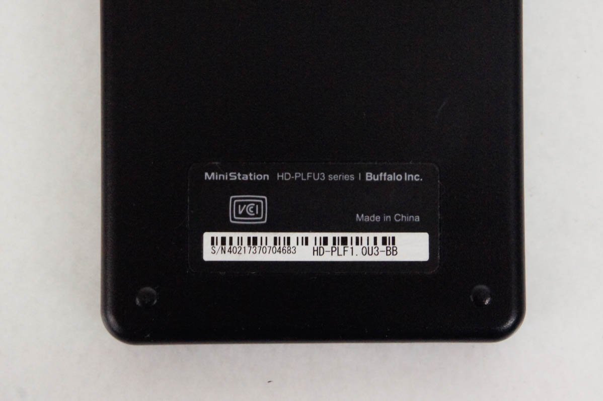 BUFFALO バッファロー 外付けハードディスク 1TB HD-PLF1.0U3-BB_画像3
