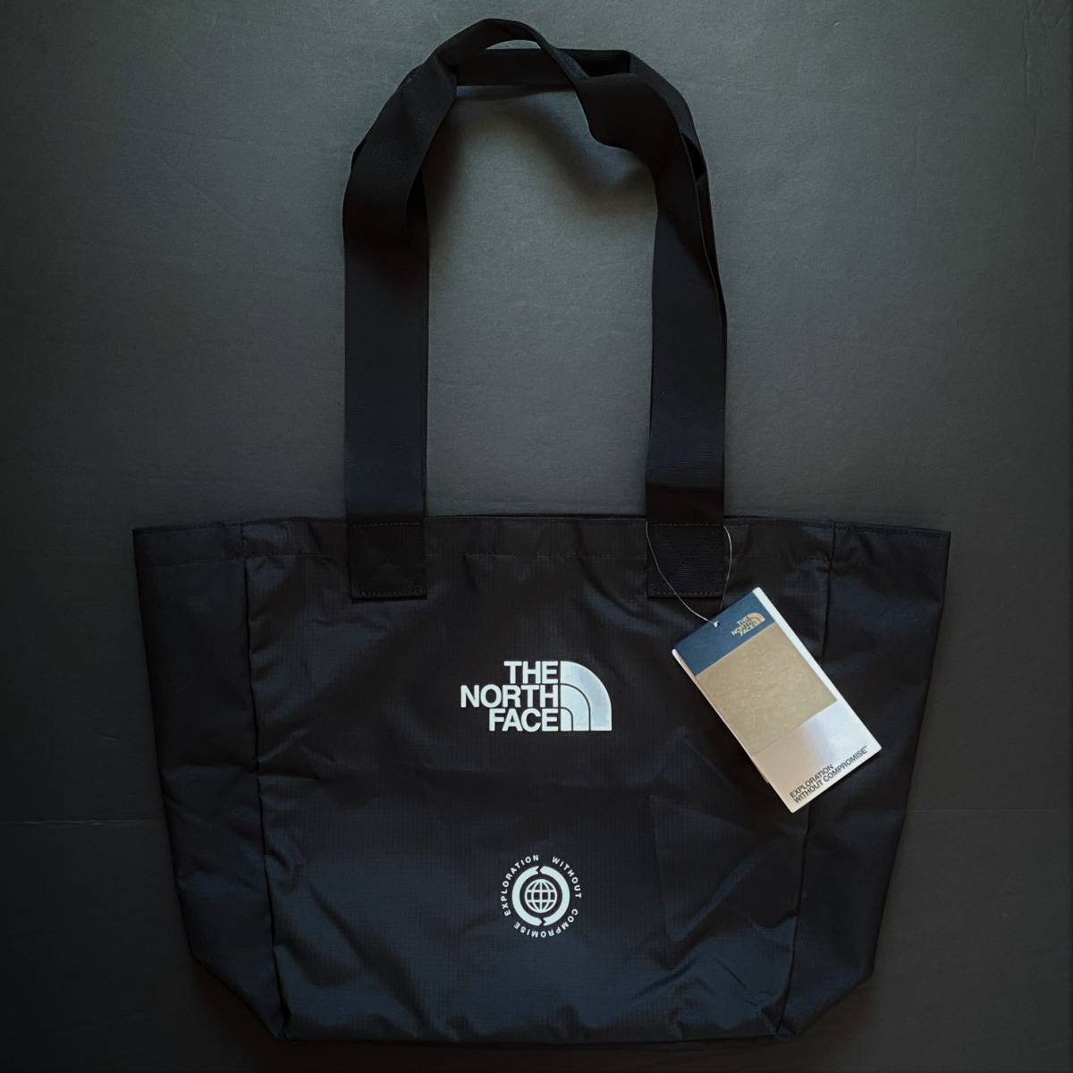 新品 THE NORTH FACE ノースフェイス 軽量・薄手EWCトートバッグ 黒 (S