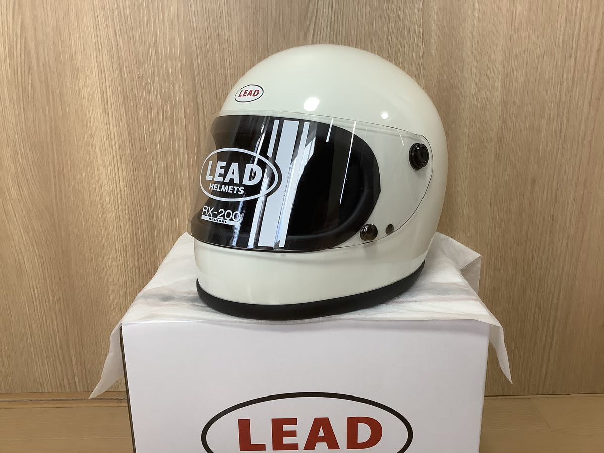 LEAD (リード工業) RX-200R ホワイト ビンテージフルフェイス フリー