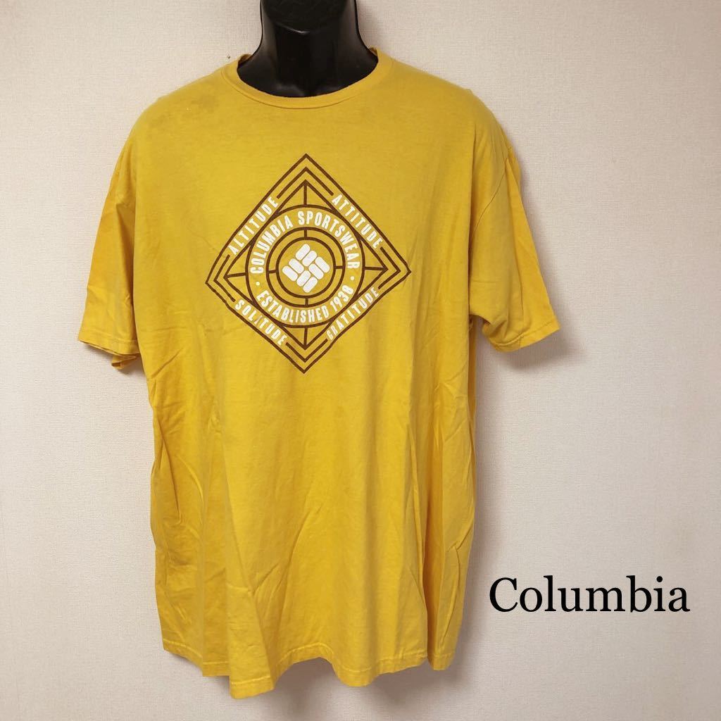 Columbia /コロンビア /メンズXXL 半袖Tシャツ トップス プリントTシャツ ロゴTシャツ カットソー USA古着 大きいサイズ_画像1