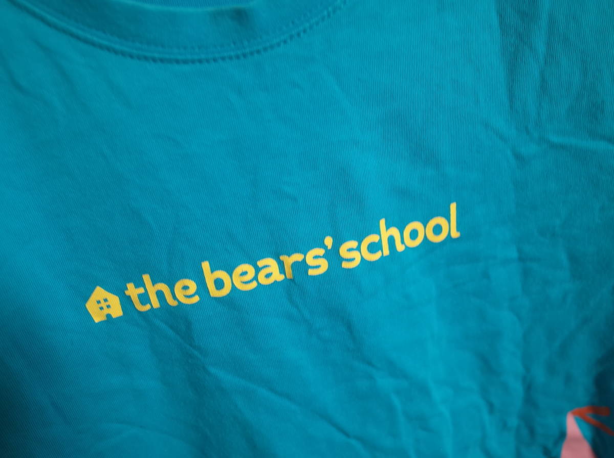 ユニセックス ph796 バンダイ BANDAI くまのがっこう the bear's school 半袖 Tシャツ L 水色_画像3
