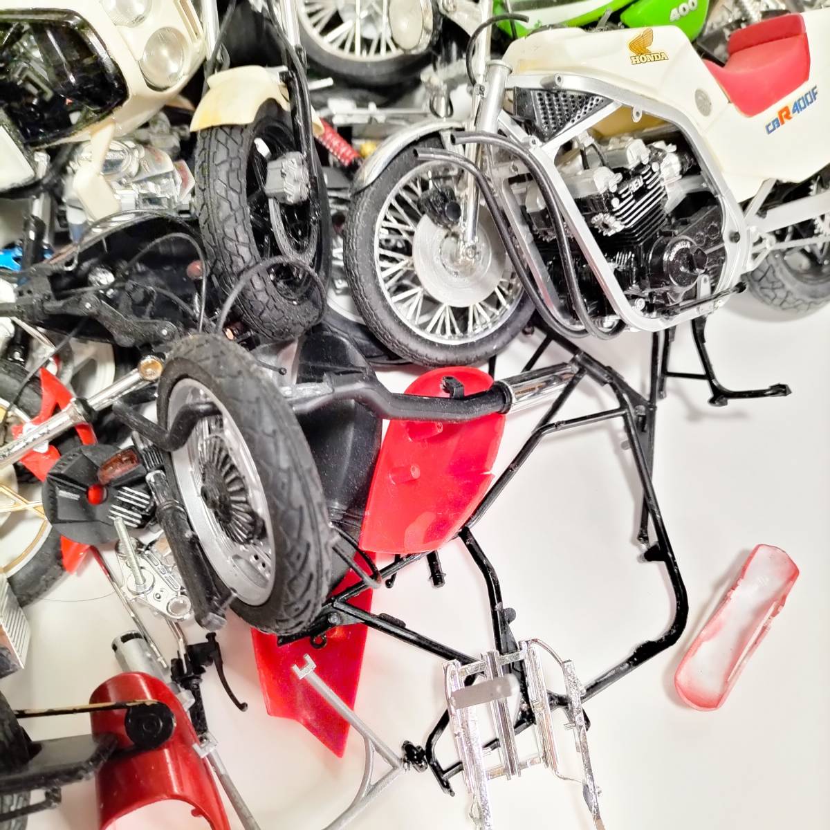 タミヤ ハセガワ アオシマ バイクプラモデル ジャンク品① タミヤ ハセガワ アオシマ バイクプラモデル ジャンク品①