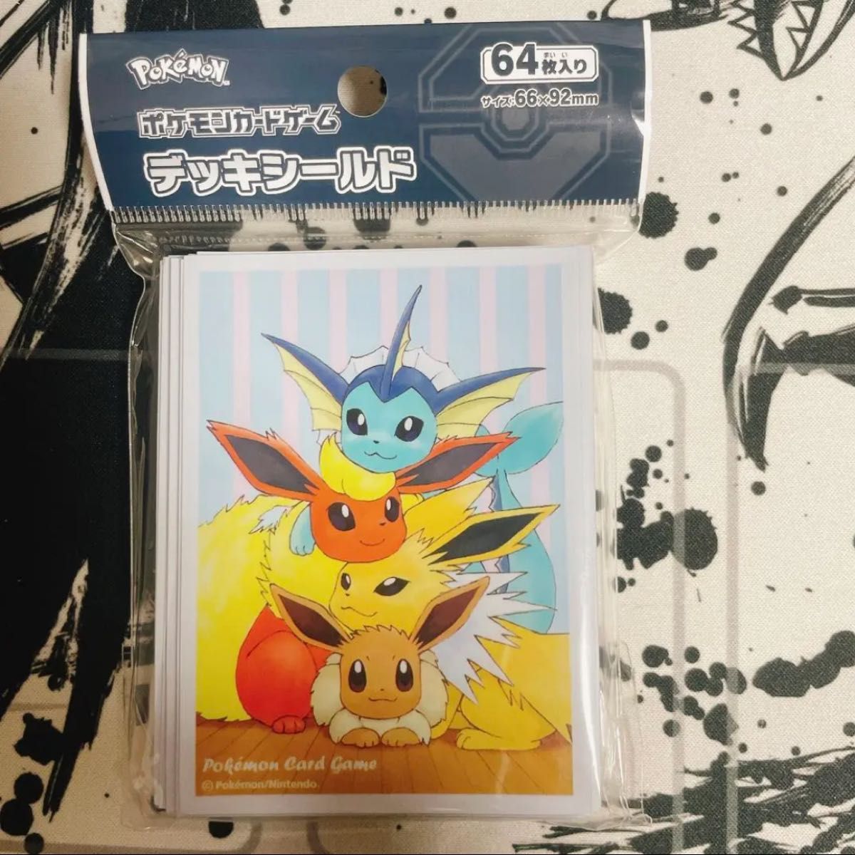 新品未開封　ポケモンカードデッキシールド　くっつきなかよしイーブイたち