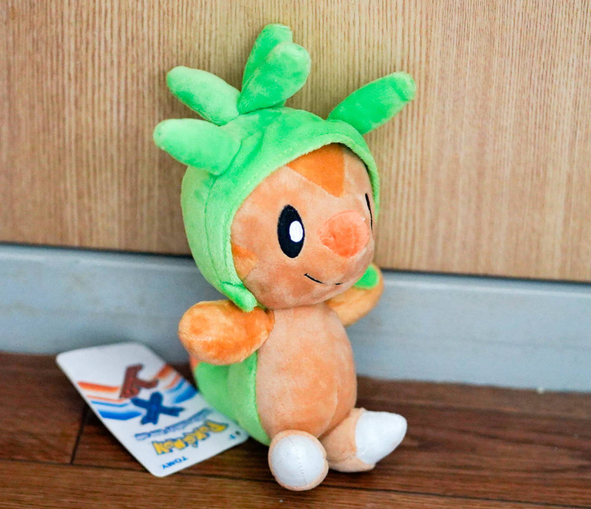 ぬいぐるみ ハリマロン フォッコ ケロマツ 緑　 ポケモン ポケットモンスター クッション２０ｃｍ　紙袋付【現物撮影】_画像10