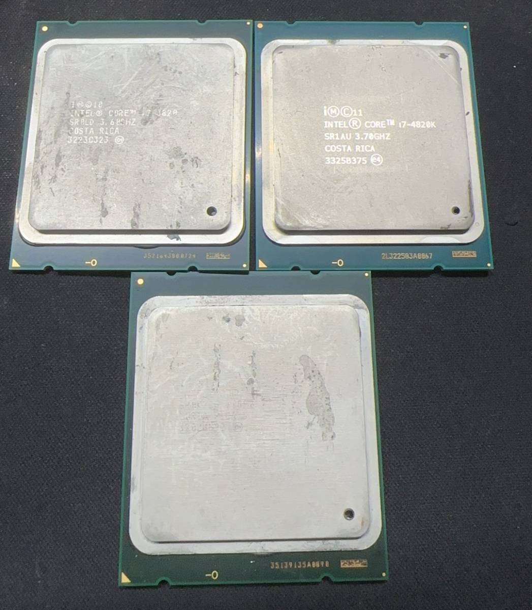 C891　中古CPU Corei7-3820 3.6Ghz*1 　+　Corei7-3930K　3.2Ghz*1　+　Corei7-4820K　3.7Ghz*1　動作未確認_画像1