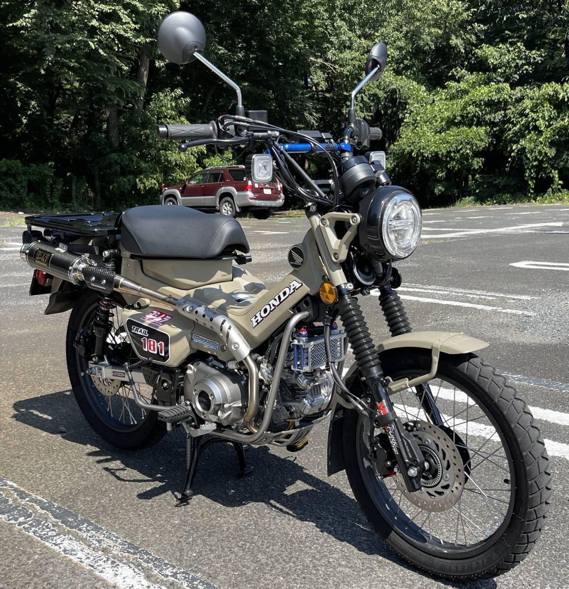 HONDA CT125ハンターカブ(JA55)改 武川V4ヘッド181cc ヨシムラカーボンマフラー サンドベージュ 千葉県船橋市 追加動画あり_画像1